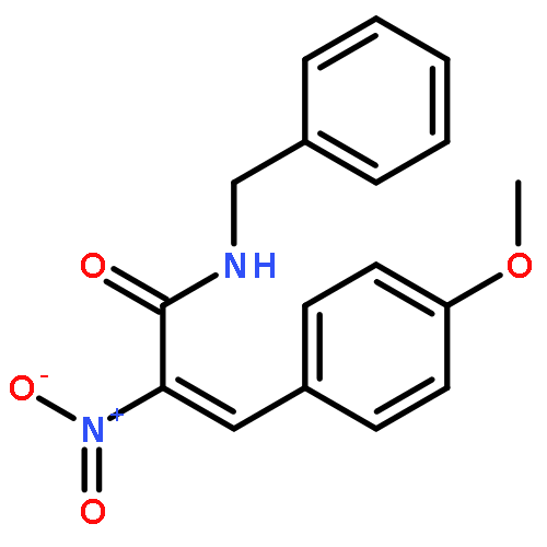 2-PROPENAMIDE, 3-(4-METHOXYPHENYL)-2-NITRO-N-(PHENYLMETHYL)-, (2E)-