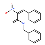 2-Propenamide, 2-nitro-3-phenyl-N-(phenylmethyl)-, (2E)-