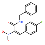 2-PROPENAMIDE, 3-(4-FLUOROPHENYL)-2-NITRO-N-(PHENYLMETHYL)-, (2E)-