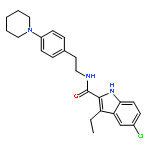 5-Chloro-3-ethyl-N-(4-(piperidin-1-yl)phenethyl)-1H-indole-2-carboxamide