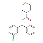 MORPHOLINE, 4-[3-(2-CHLORO-4-PYRIDINYL)-1-OXO-3-PHENYL-2-PROPENYL]-