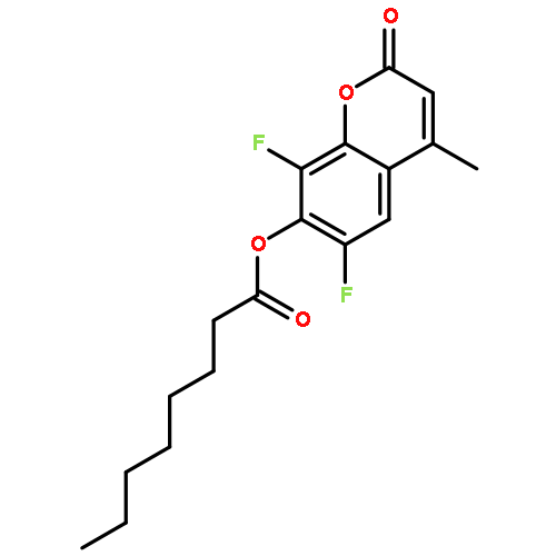 Octanoic acid, 6,8-difluoro-4-methyl-2-oxo-2H-1-benzopyran-7-yl ester