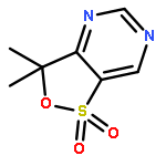 3H-[1,2]Oxathiolo[4,3-d]pyrimidine, 3,3-dimethyl-, 1,1-dioxide