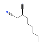 BUTANEDINITRILE, 2-HEXYL-, (2S)-