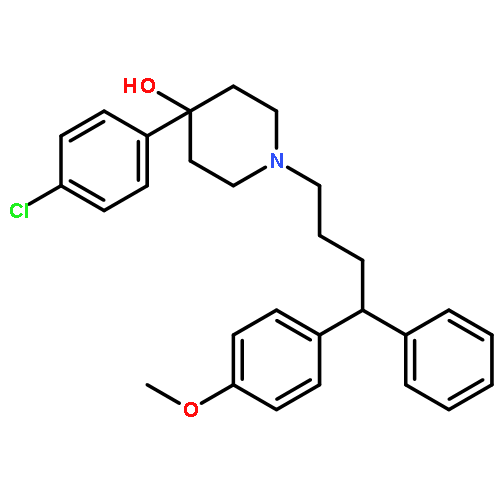 4-PIPERIDINOL, 4-(4-CHLOROPHENYL)-1-[4-(4-METHOXYPHENYL)-4-PHENYLBUTYL]-