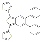 THIENO[3,4-B]PYRAZINE, 2,3-DIPHENYL-5,7-DI-2-THIENYL-