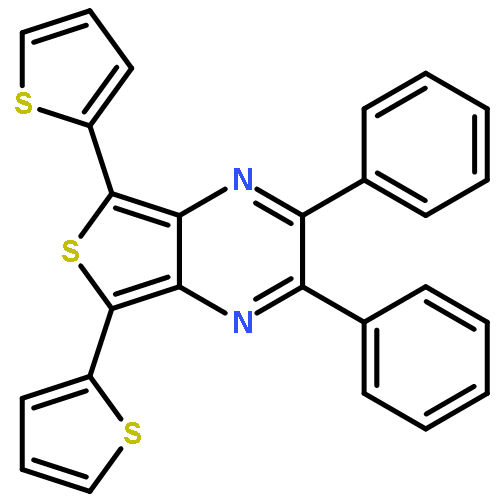 THIENO[3,4-B]PYRAZINE, 2,3-DIPHENYL-5,7-DI-2-THIENYL-