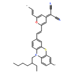 Poly[[10-(2-ethylhexyl)-10H-phenothiazine-3,7-diyl]-1,2-ethenediyl[4-(di
cyanomethylene)-4H-pyran-2,6-diyl]-1,2-ethenediyl]