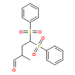 BUTANAL, 2-METHYL-4,4-BIS(PHENYLSULFONYL)-