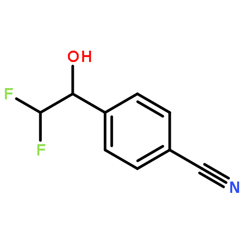 BENZONITRILE, 4-(2,2-DIFLUORO-1-HYDROXYETHYL)-