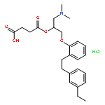 4-[1-dimethylamino-3-[2-[2-(3-ethylphenyl)ethyl]phenoxy]propan-2-yl]ox Y-4-oxo-butanoic Acid Hydrochloride