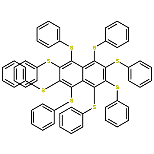 Naphthalene, octakis(phenylthio)-