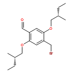 Benzaldehyde, 4-(bromomethyl)-2,5-bis[(2S)-2-methylbutoxy]-