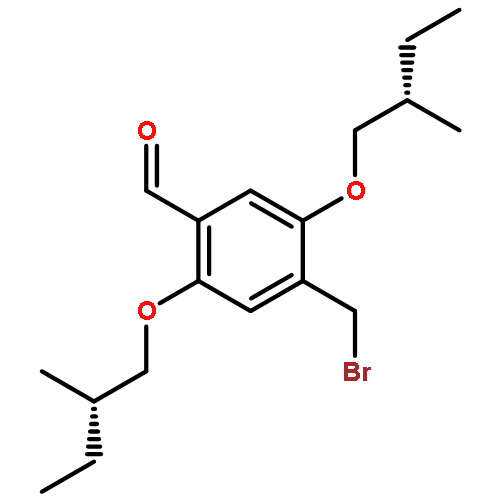 Benzaldehyde, 4-(bromomethyl)-2,5-bis[(2S)-2-methylbutoxy]-