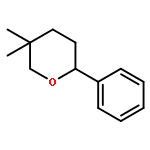 2H-Pyran, tetrahydro-5,5-dimethyl-2-phenyl-