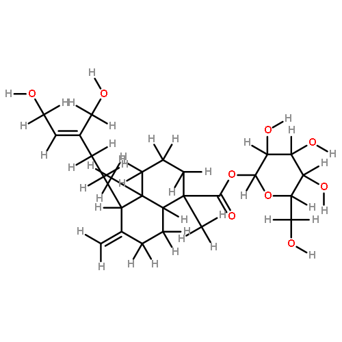 19-carboxylic acid-O-beta-D-glucopyranosyl-8(17),13-ent-labdadien-15,16-diol