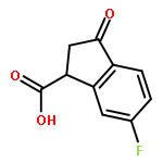 6-Fluoro-3-oxo-2,3-dihydro-1H-indene-1-carboxylic acid