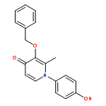 4(1H)-Pyridinone, 1-(4-hydroxyphenyl)-2-methyl-3-(phenylmethoxy)-