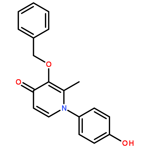 4(1H)-Pyridinone, 1-(4-hydroxyphenyl)-2-methyl-3-(phenylmethoxy)-