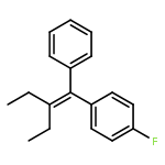 Benzene, 1-(2-ethyl-1-phenyl-1-butenyl)-4-fluoro-