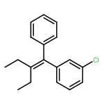 Benzene, 1-chloro-3-(2-ethyl-1-phenyl-1-butenyl)-