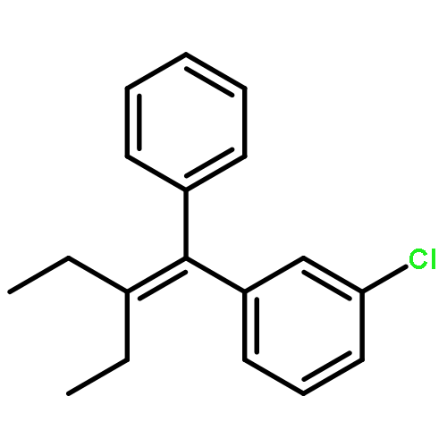 Benzene, 1-chloro-3-(2-ethyl-1-phenyl-1-butenyl)-