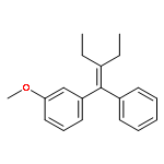 Benzene, 1-(2-ethyl-1-phenyl-1-butenyl)-3-methoxy-