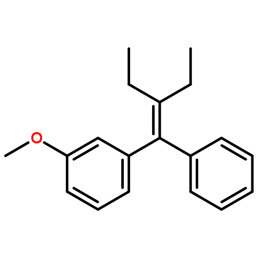 Benzene, 1-(2-ethyl-1-phenyl-1-butenyl)-3-methoxy-