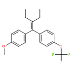 Benzene, 1-[2-ethyl-1-(4-methoxyphenyl)-1-butenyl]-4-(trifluoromethoxy)-