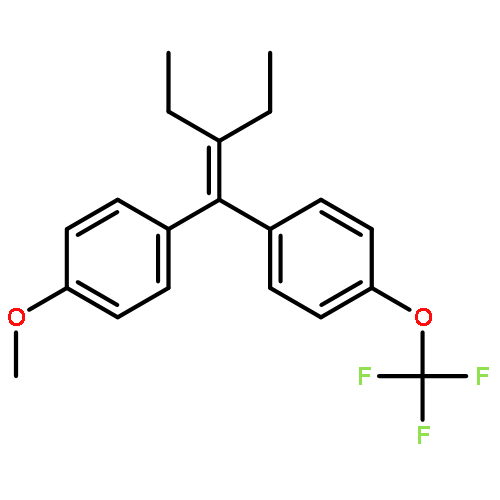 Benzene, 1-[2-ethyl-1-(4-methoxyphenyl)-1-butenyl]-4-(trifluoromethoxy)-