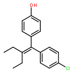 Phenol, 4-[1-(4-chlorophenyl)-2-ethyl-1-butenyl]-