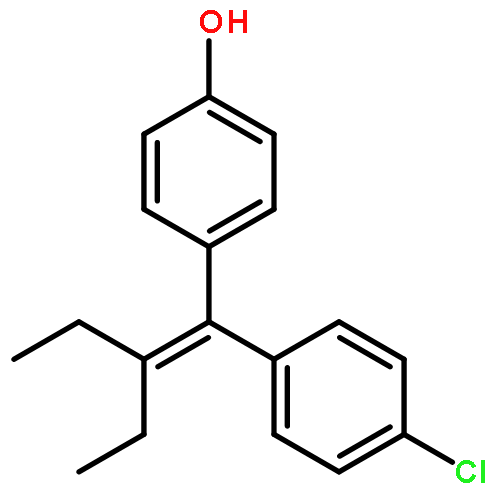 Phenol, 4-[1-(4-chlorophenyl)-2-ethyl-1-butenyl]-