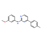 2-Pyrimidinamine, 4-(4-fluorophenyl)-N-(3-methoxyphenyl)-