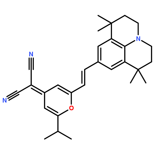 2-[2-(1-Methylethyl)-6-[2-(2,3,6,7-tetrahydro-1,1,7,7-tetramethyl-1H,5H-benzo[ij]quinolizin-9-yl)ethenyl]-4H-pyran-4-ylidene]propanedinitrile