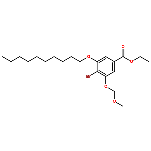 BENZOIC ACID, 4-BROMO-3-(DECYLOXY)-5-(METHOXYMETHOXY)-, ETHYL ESTER