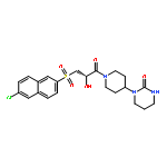 2(1H)-Pyrimidinone, 1-[1-[(2S)-3-[(6-chloro-2-naphthalenyl)sulfonyl]-2-hydroxy-1-oxopropyl]-4-piperidinyl]tetrahydro