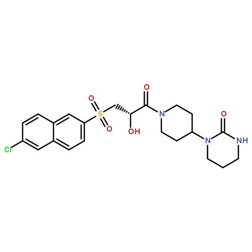 2(1H)-Pyrimidinone, 1-[1-[(2S)-3-[(6-chloro-2-naphthalenyl)sulfonyl]-2-hydroxy-1-oxopropyl]-4-piperidinyl]tetrahydro