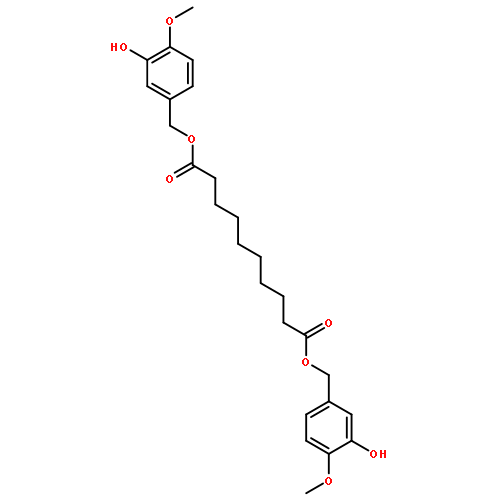 DECANEDIOIC ACID, BIS[(3-HYDROXY-4-METHOXYPHENYL)METHYL] ESTER