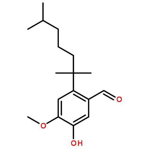 Benzaldehyde, 5-hydroxy-4-methoxy-2-(1,1,5-trimethylhexyl)-