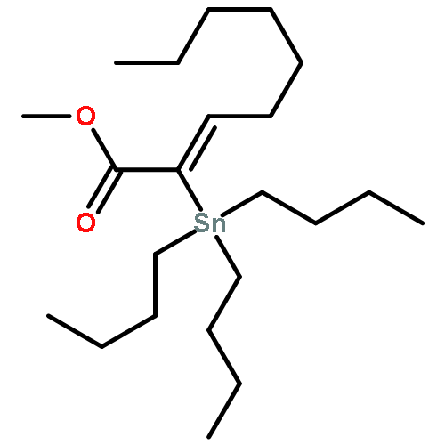 2-Nonenoic acid, 2-(tributylstannyl)-, methyl ester, (2E)-