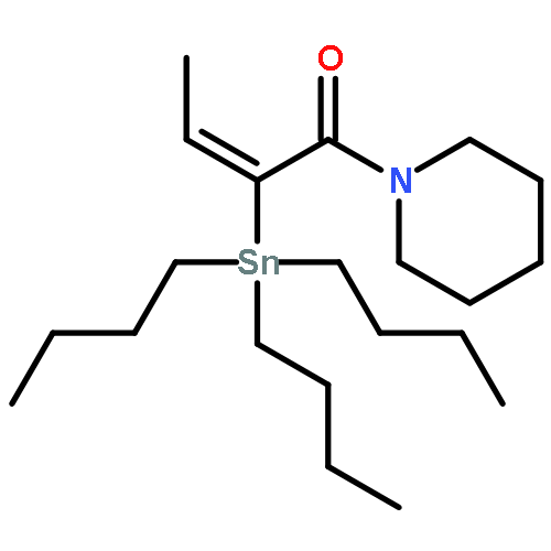 Piperidine, 1-[(2E)-1-oxo-2-(tributylstannyl)-2-butenyl]-