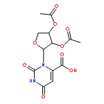 4-Pyrimidinecarboxylic acid,3-[(2R,3R,4R)-3,4-bis(acetyloxy)tetrahydro-2-furanyl]-1,2,3,6-tetrahydro-2,6-dioxo-