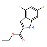 1H-Indole-2-carboxylic acid, 4,6-difluoro-, ethyl ester