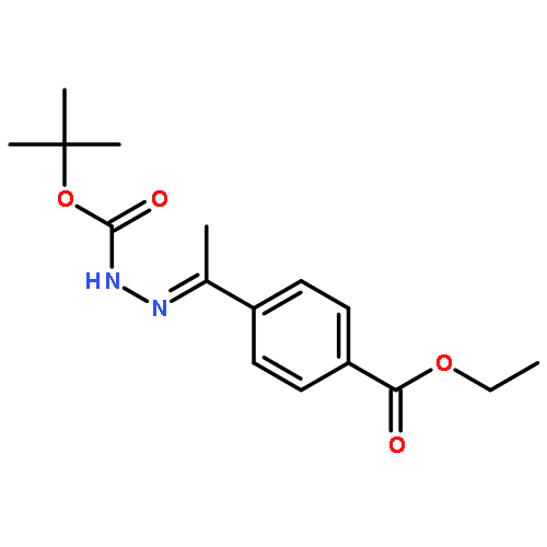 Hydrazinecarboxylic acid, [1-[4-(ethoxycarbonyl)phenyl]ethylidene]-,
1,1-dimethylethyl ester