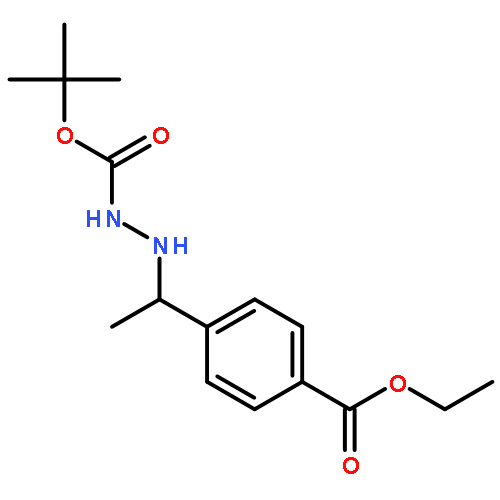 tert-Butyl 2-(1-(4-(ethoxycarbonyl)phenyl)ethyl)hydrazinecarboxylate