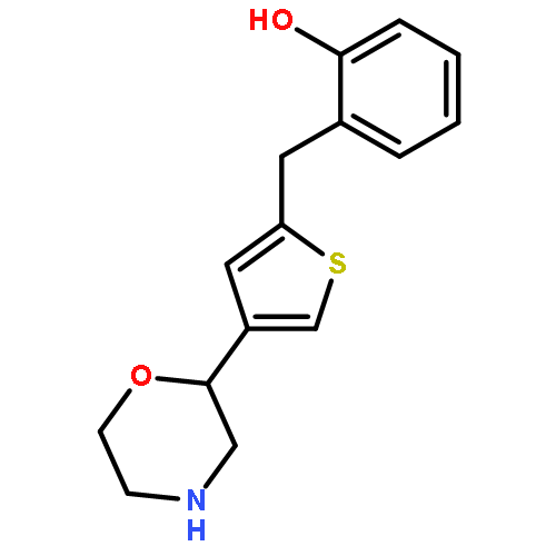 PHENOL, 2-(4-MORPHOLINYL-2-THIENYLMETHYL)-