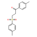 1-Propanone, 1-(4-methylphenyl)-3-[(4-methylphenyl)sulfonyl]-