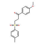 1-Propanone, 1-(4-methoxyphenyl)-3-[(4-methylphenyl)sulfonyl]-