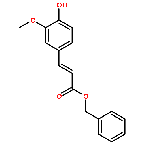 2-Propenoic acid, 3-(4-hydroxy-3-methoxyphenyl)-, phenylmethyl ester