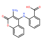 Benzoic acid, 2-[(3-amino-2-oxo-2H-1-benzopyran-4-yl)amino]-